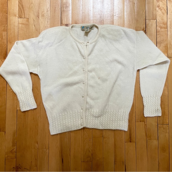 Chaus Sweaters - Vintage Chaus Lambswool & Angora Cardigan